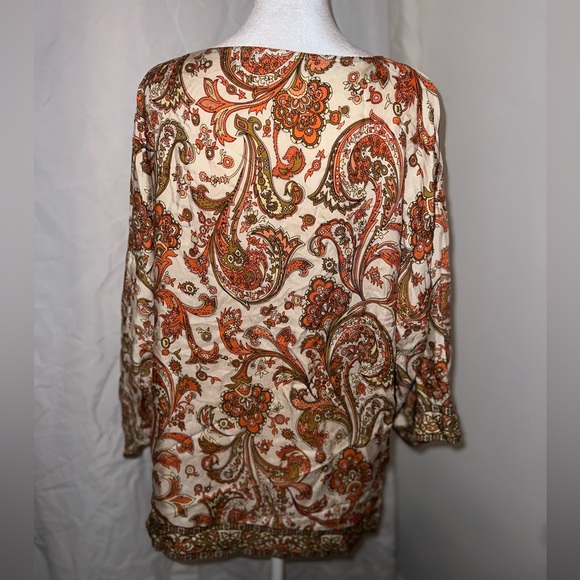 TALBOTS Long Sleeve SILK Blouse SIZE 10 - Picture 4 of 4